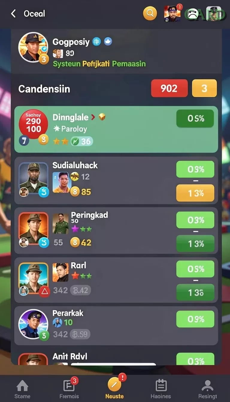 Koleksi card Slot Gacor screenshot